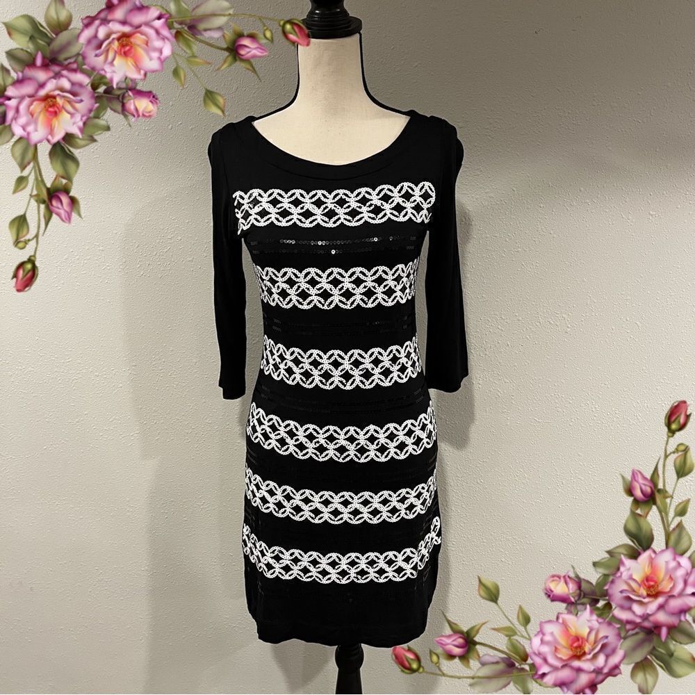 Clearance!!! WHBM sequin long sleeve dress‎